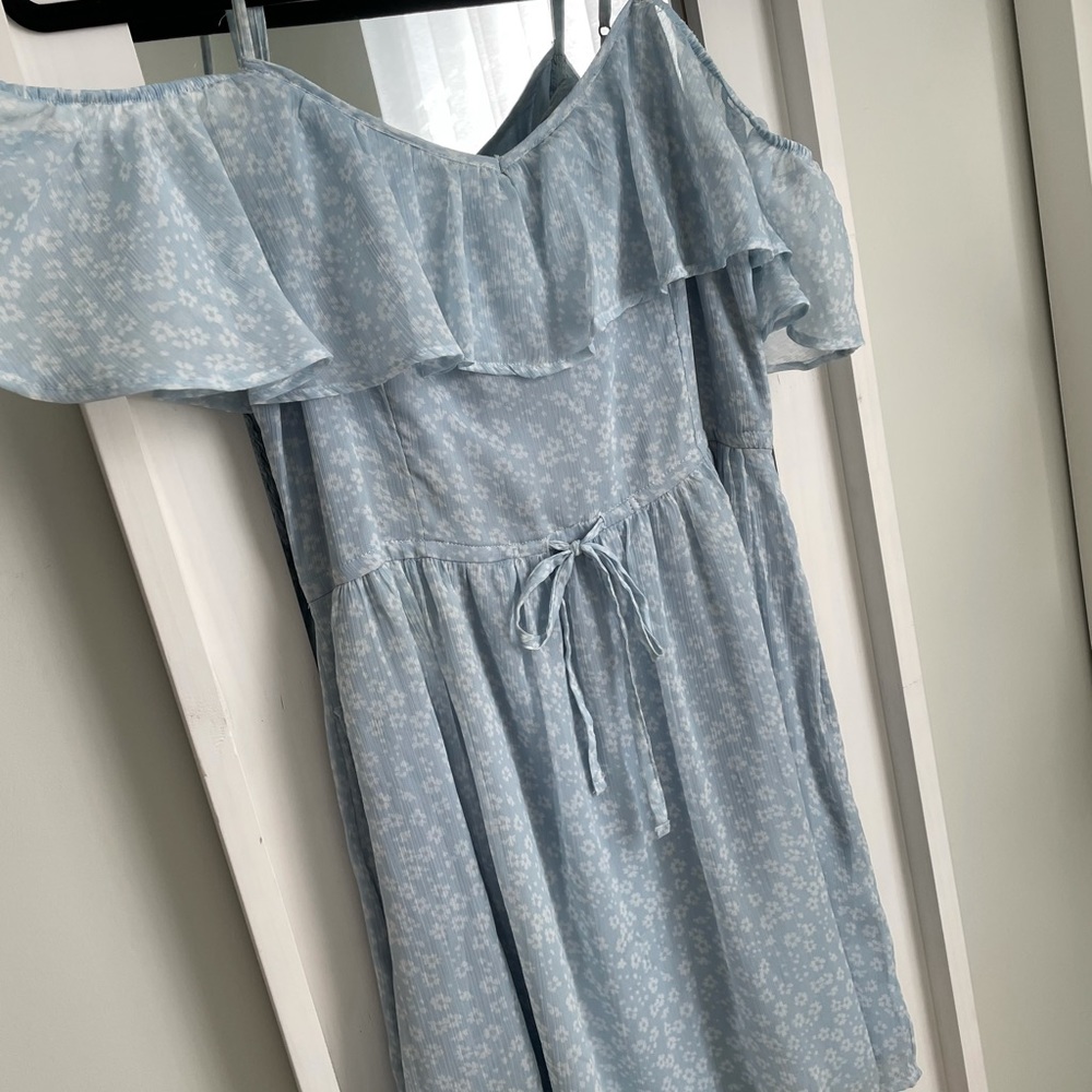 Blue mini dress